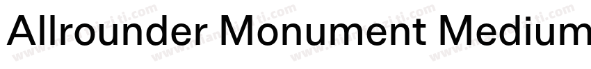 Allrounder Monument Medium字体转换
